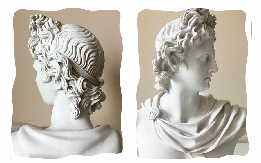 Life Size Famous Greek God Marble Apollo Belvedere Bust for Sale MS-103