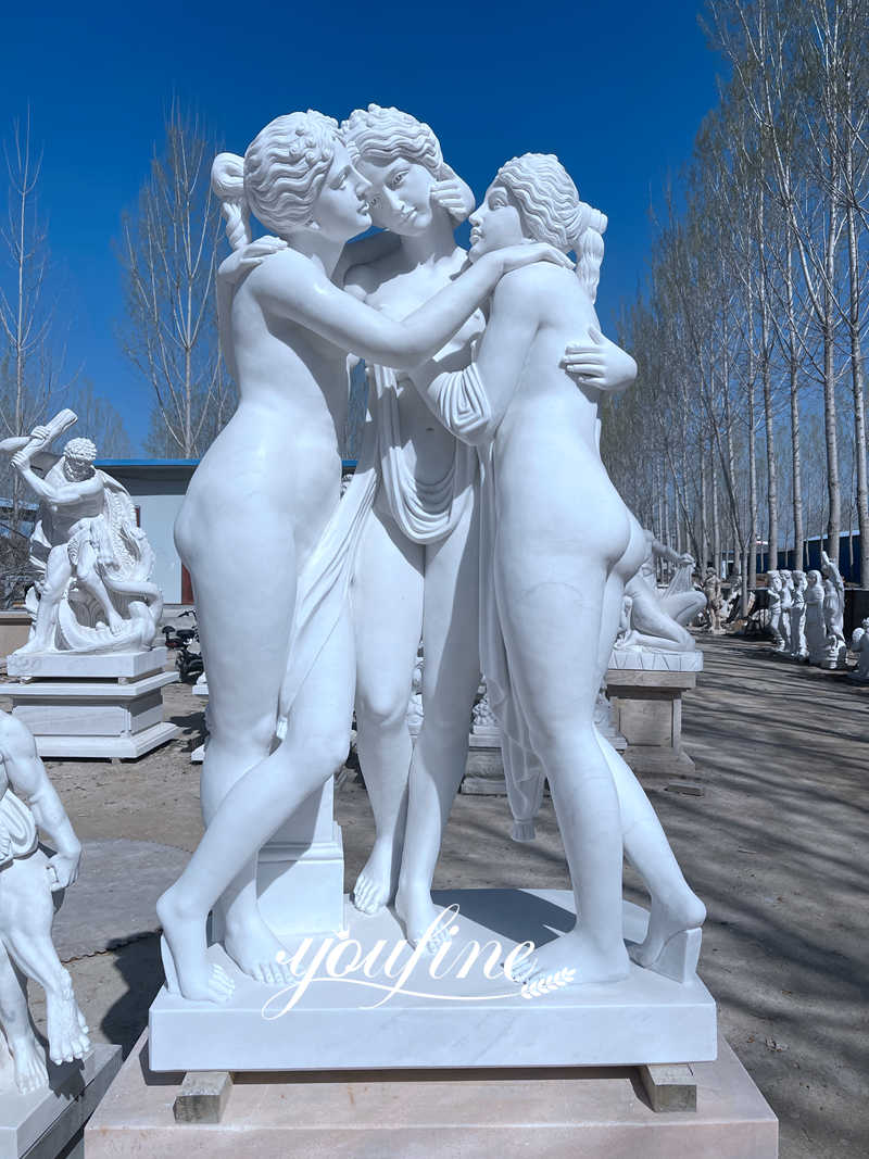 three graces garden statue-YouFine Sculpture