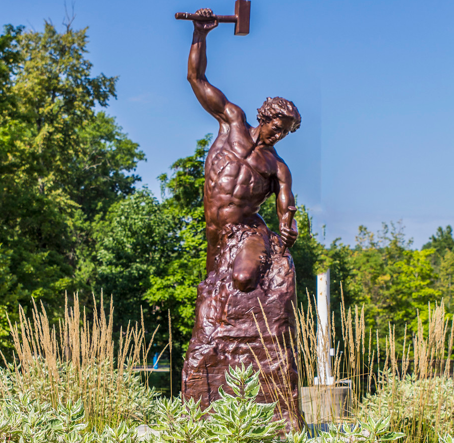 Life Size Self Made Man Statue Famous Bronze Sculpture for Sale