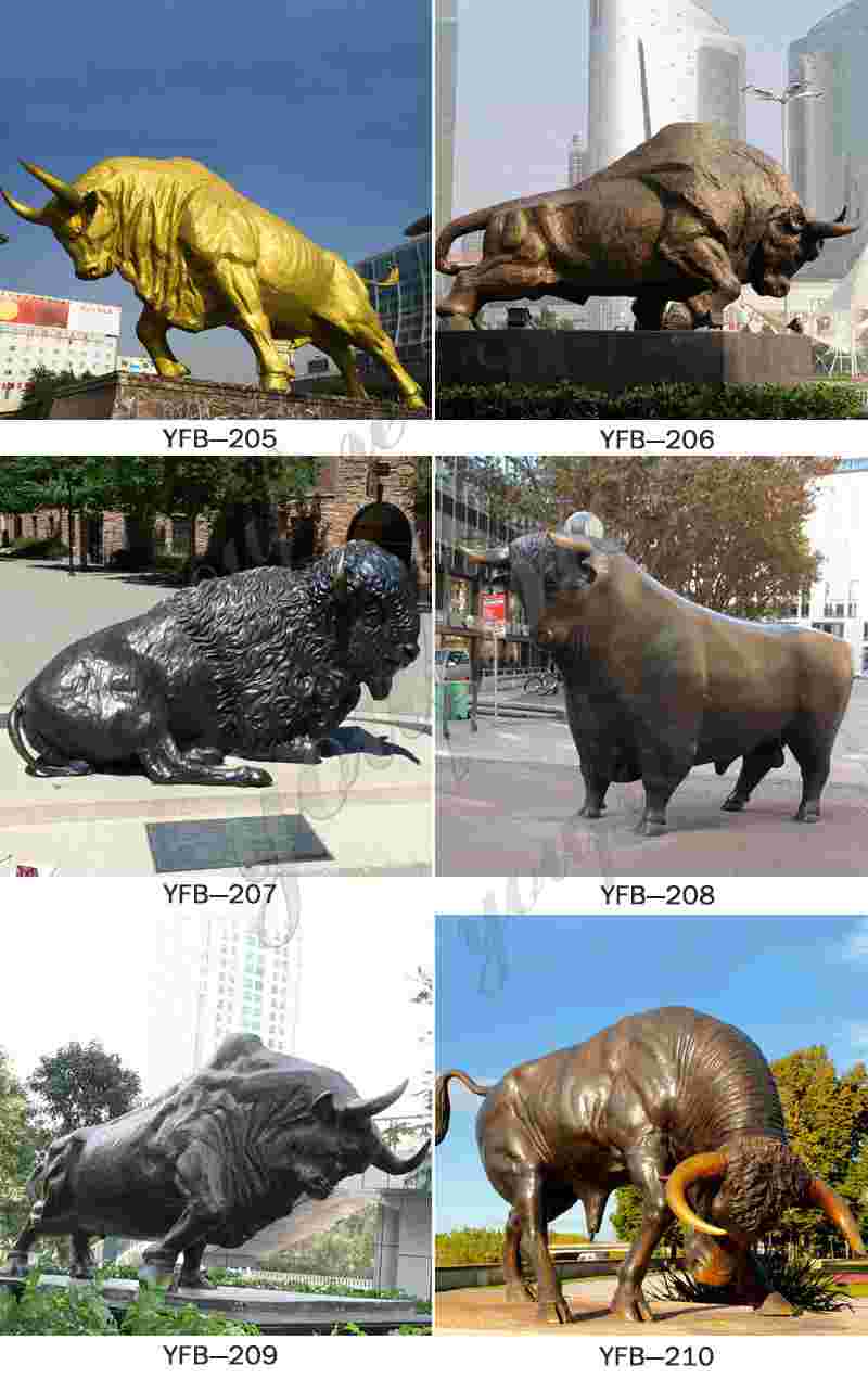 Bronze Bull Sculpture