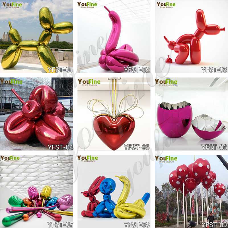 Famous Jeff Koons Stainless Steel Tulip sculpture Replica