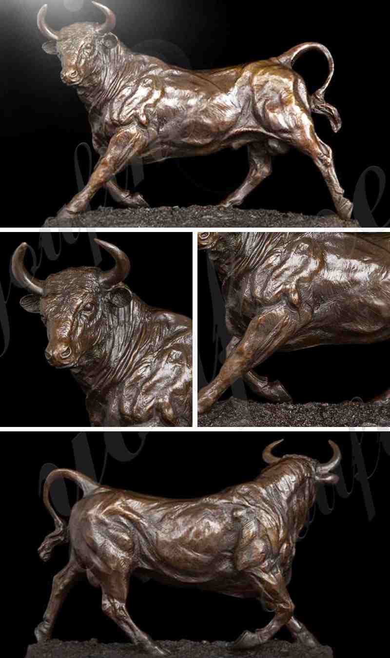 Bronze Bull Garden Statue