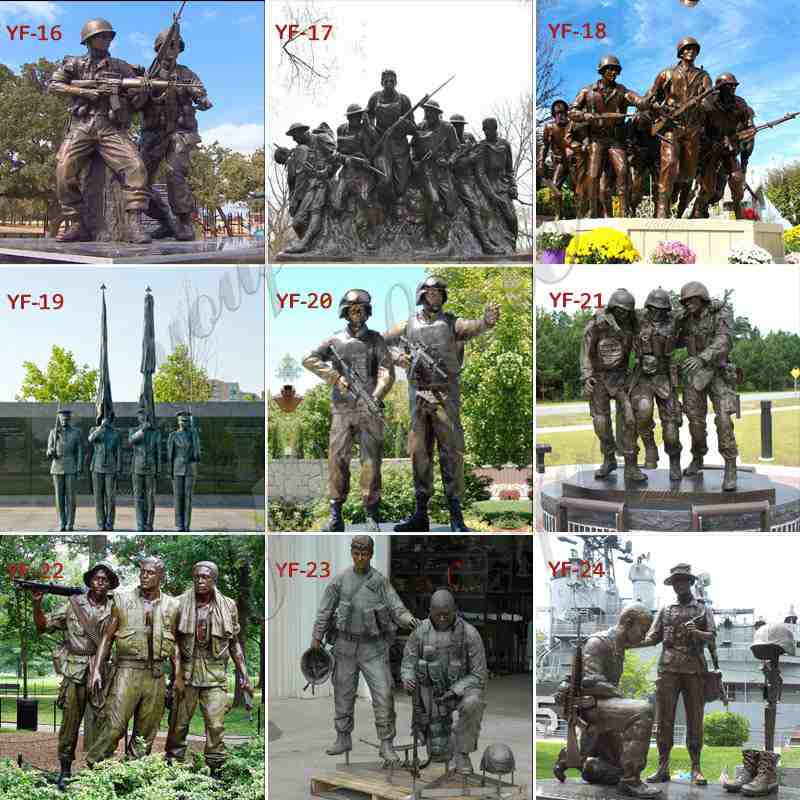 Life Size Outdoor Tuskegee Airmen Bronze Soldier Statues