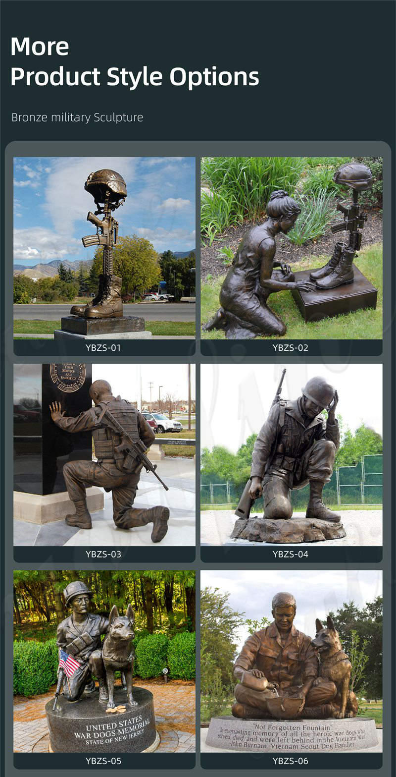 bronze-military-statues