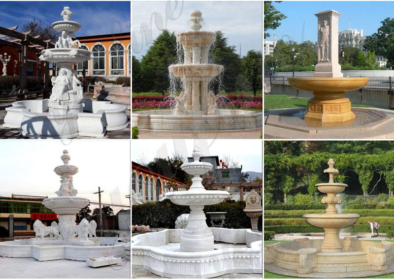 Marble Tiered Woman Water Fountain for Garden Decor MOKK-685