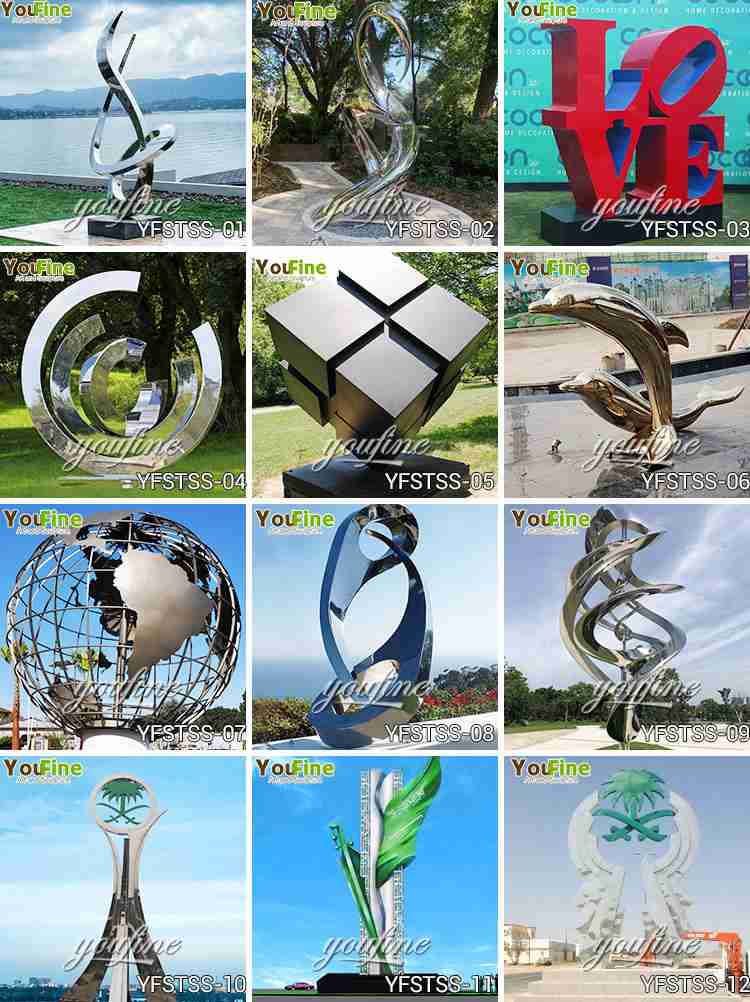 large outdoor metal sculptures for sales