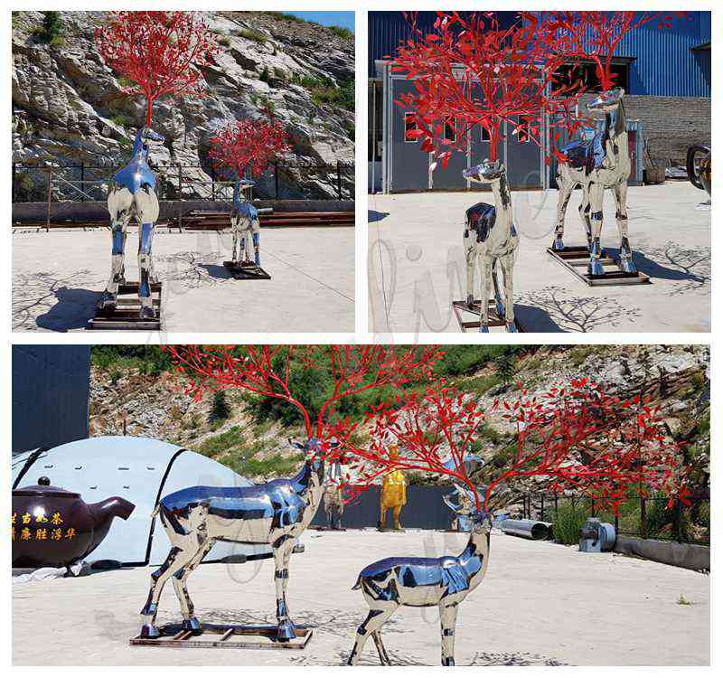 outdoor modern metal sculpture