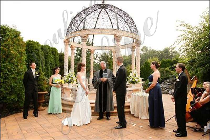 Customized White Marble Gazebo for Wedding Decoration