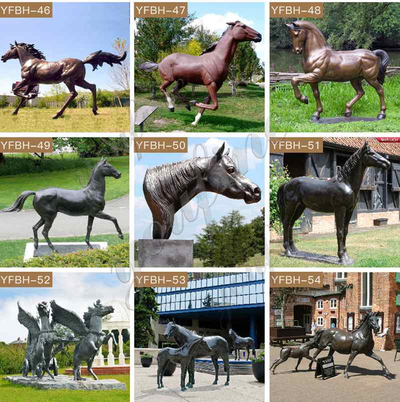 Mare and Foal Sculptures