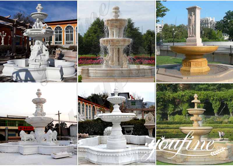 natural marble water fountains