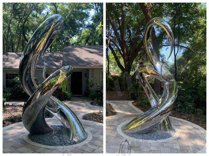 outdoor modern metal sculpture