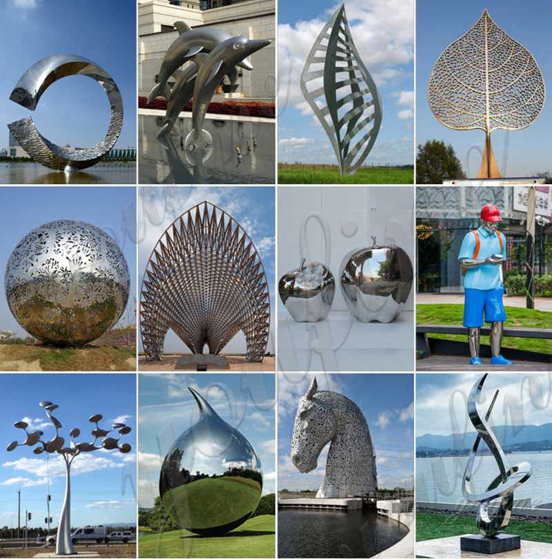 polished stainless steel sculpture