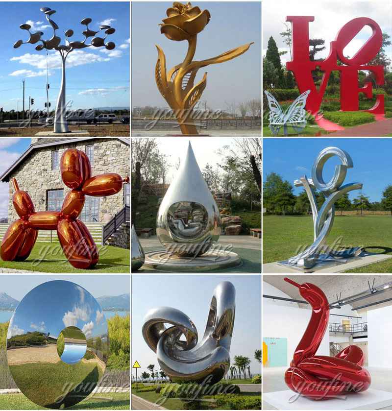 Large Outdoor Modern Metal Sculptures