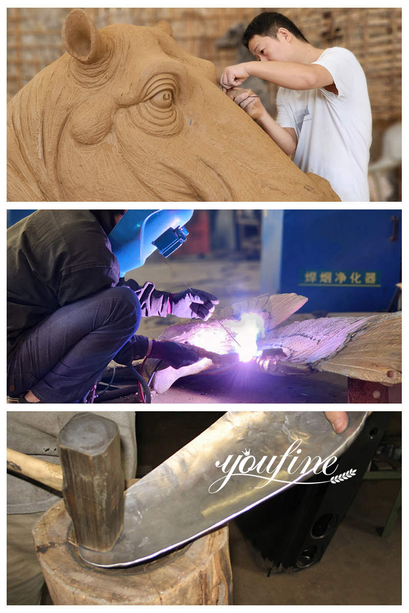 Bronze statue produce process-YouFine Sculpture