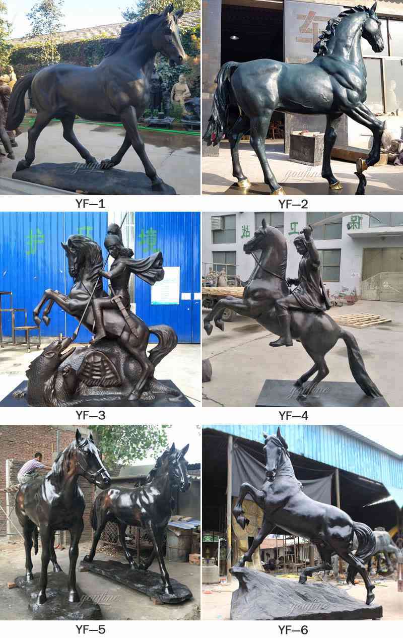 Life Size Bronze Horse and Jockey Statue Racecourse Ornament 