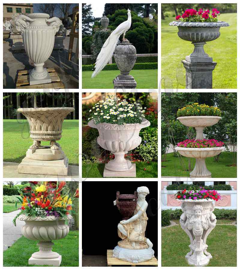 Ornate Flowerpot Garden Decoration Factory for Sale MOKK-715