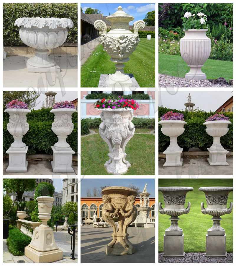 Ornate Outdoor Flowerpot Garden Factory for Sale MOKK-715