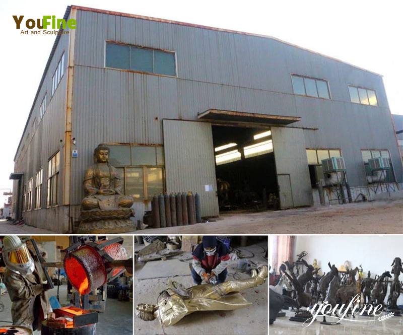 life-size Bronze lion statue factory