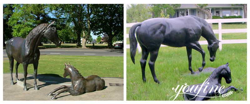 Bronze-abstract-horse-statue