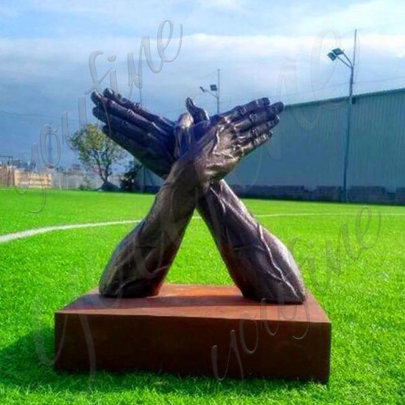 Large Bronze Hand Sculpture Lawn Decor for Sale BOKK-530