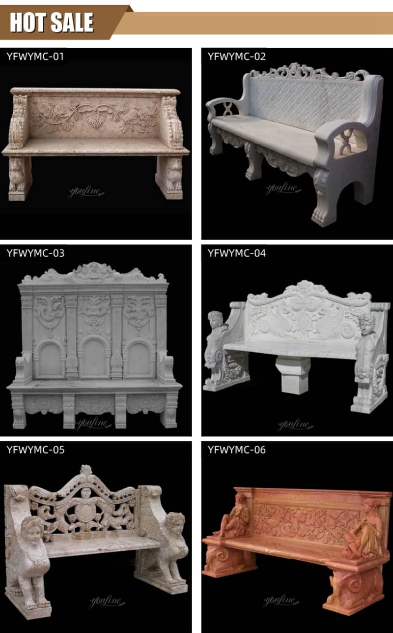 marble bench for cemetery