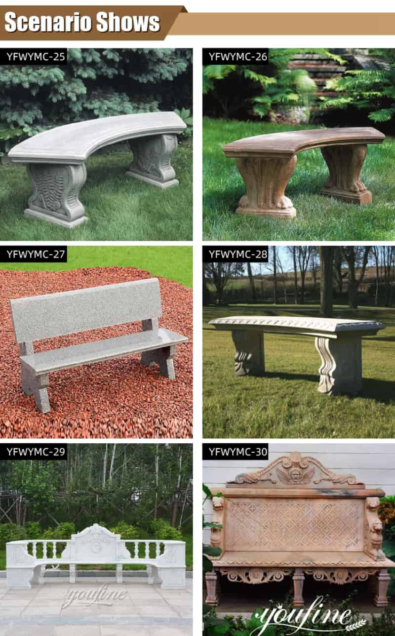 marble bench outdoor