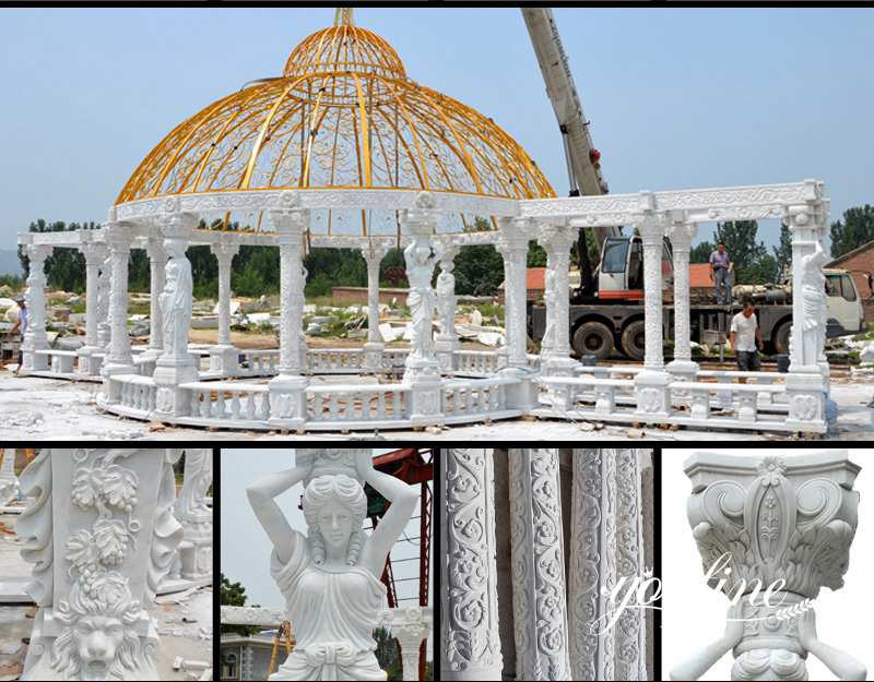 White marble gazebo for sale