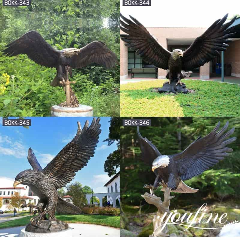 bronze eagle statue