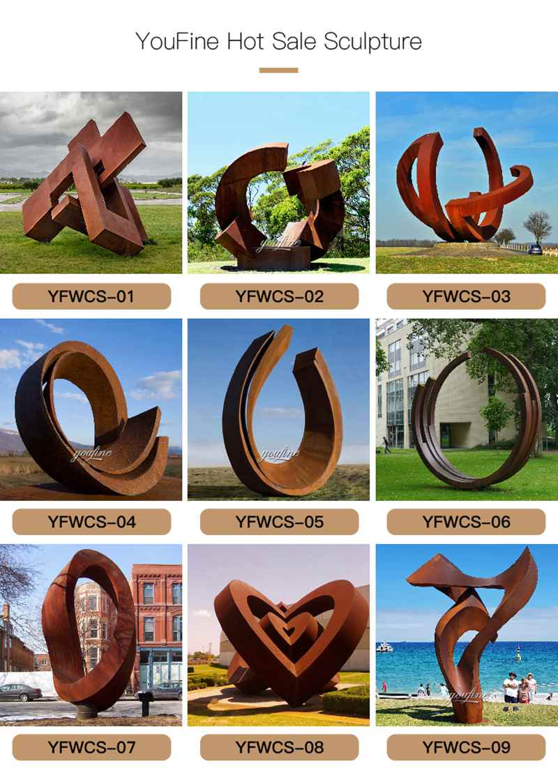 corten steel sculpture