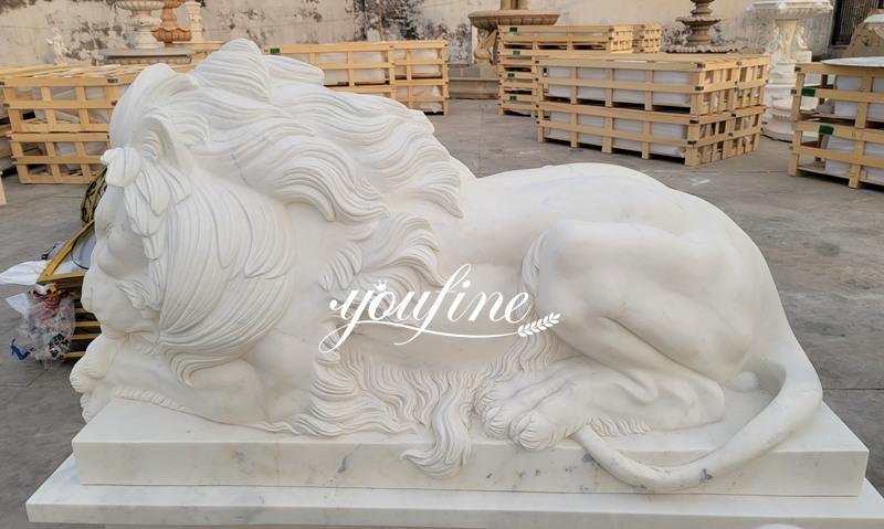 large outdoor lion statues-YouFine Sculpture