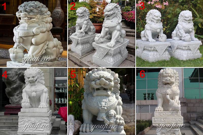 outdoor foo dog statues