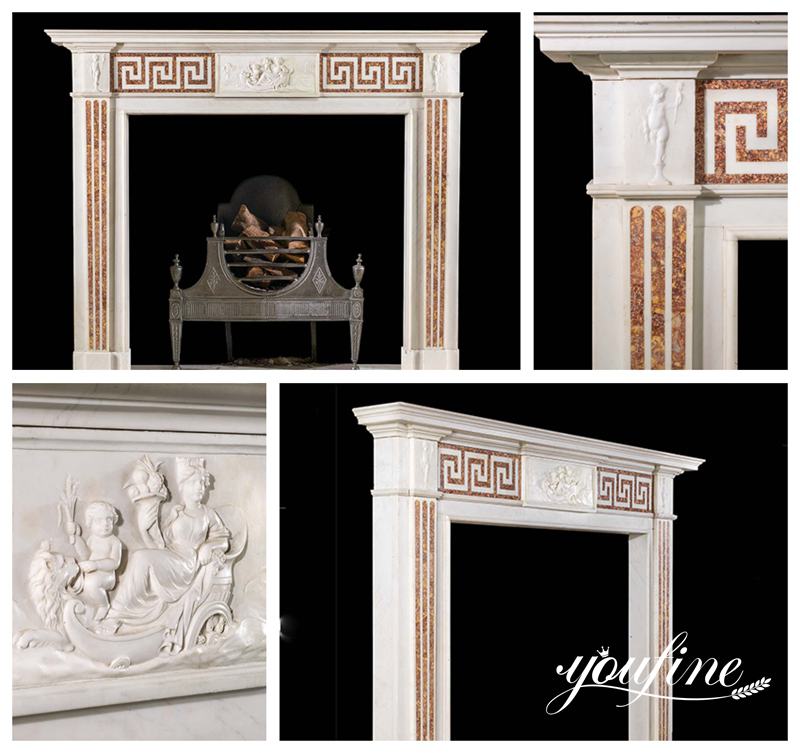 Antique Georgian fireplace,