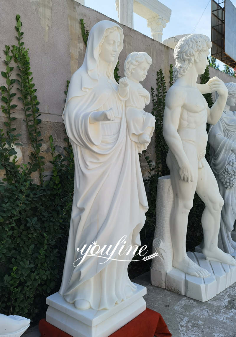 Mary and jesus statue-YouFine Sculpture-03