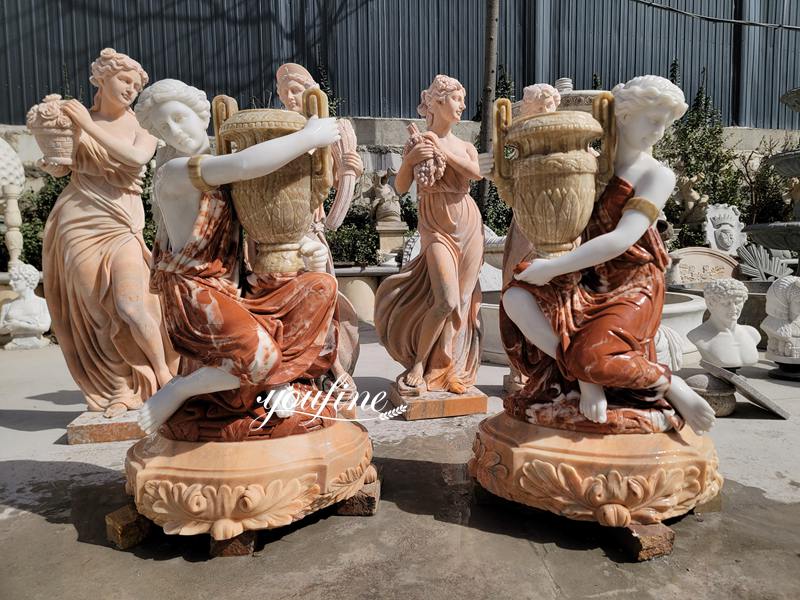 outdoor marble planter-YouFine Sculpture