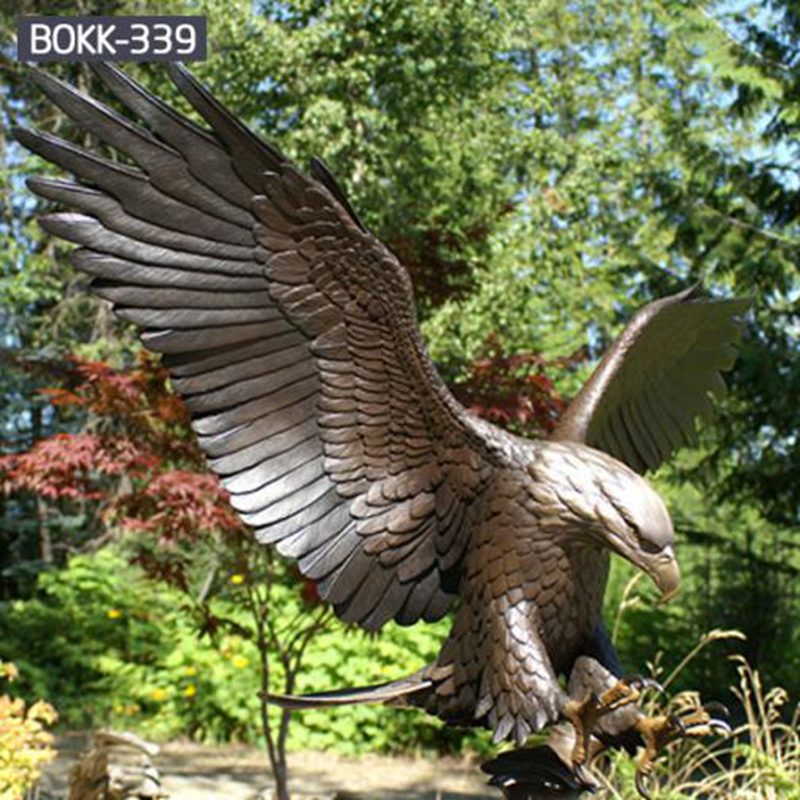 bronze eagle statue