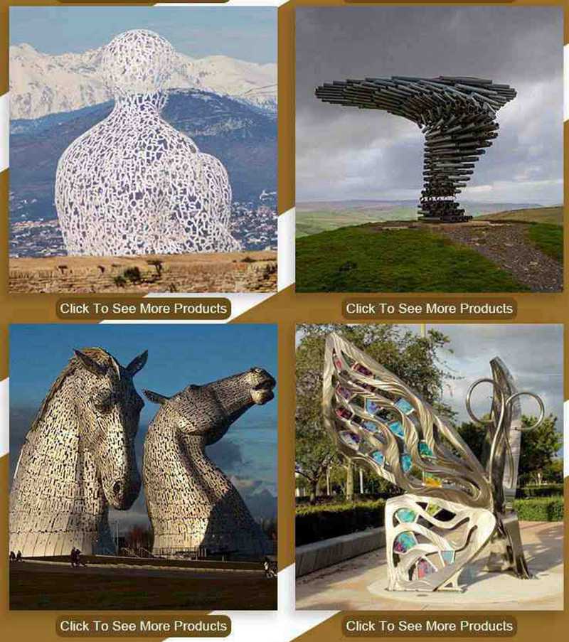 Large Modern Metal Art Sculpture Outdoor Landmark factory supplier