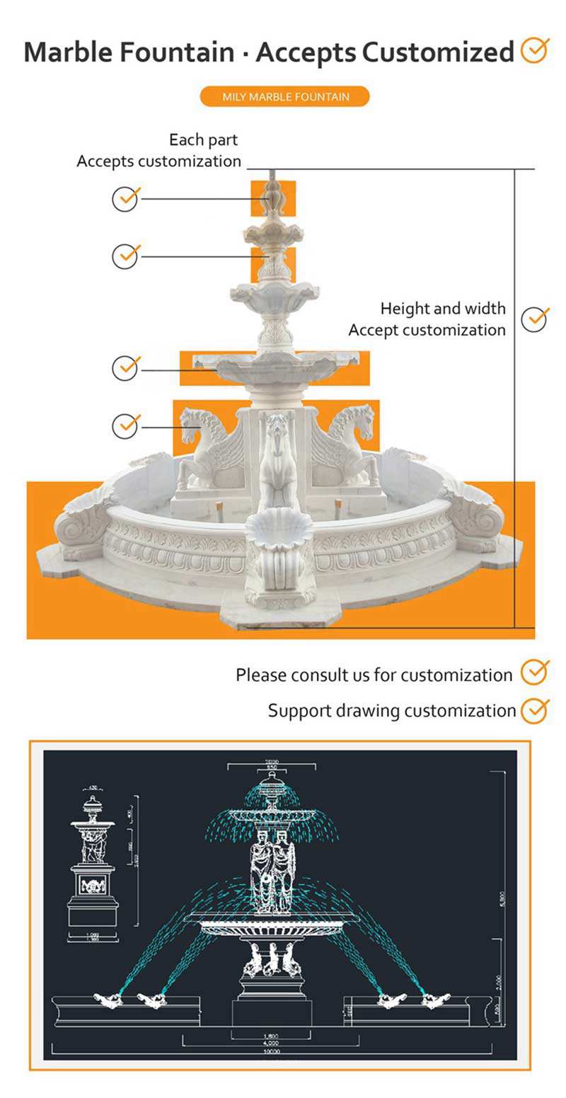 Custom-Marble-fountain for sale