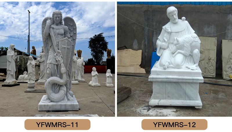 Saint Statues for the Garden Famous Archangel Statues Catholic Saint Sculpture Design Replica for Sale