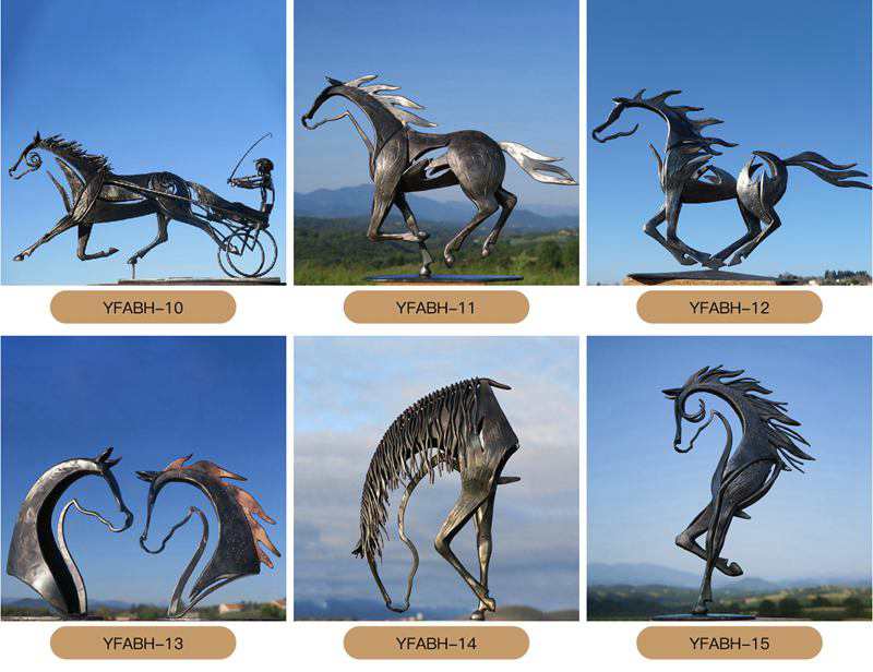 Life Size Lifelike Bronze Horse Statue Outdoor Lawn Decor Factory Supplier