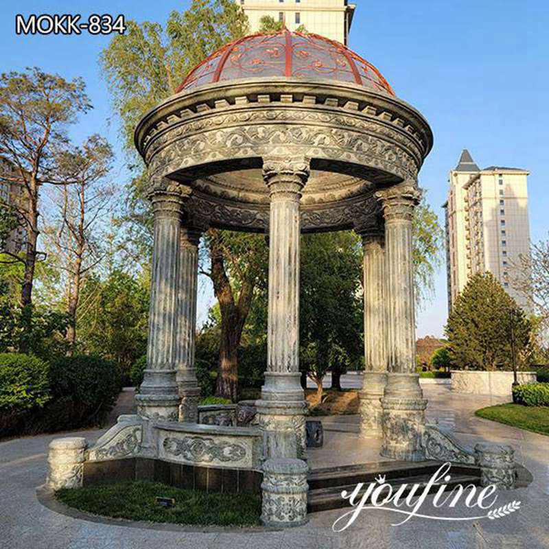 marble gazebo-YouFine Sculpture