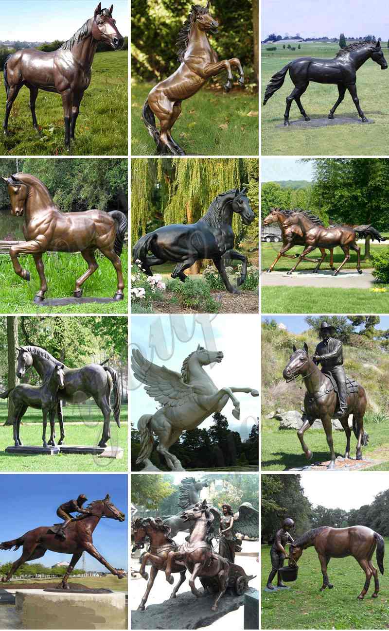 outdoor bronze horse statue-YouFine Sculpture