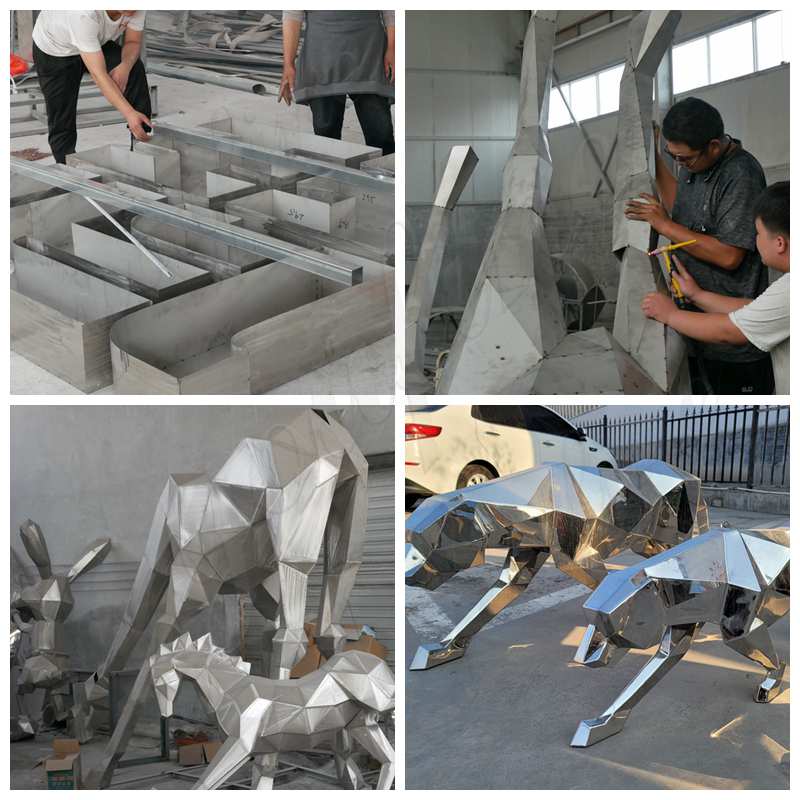 production of geometric garden sculpture-YouFine Sculpture