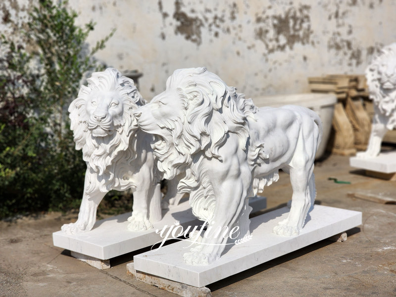 Lion Statues for Front Porch -YouFine Sculpture