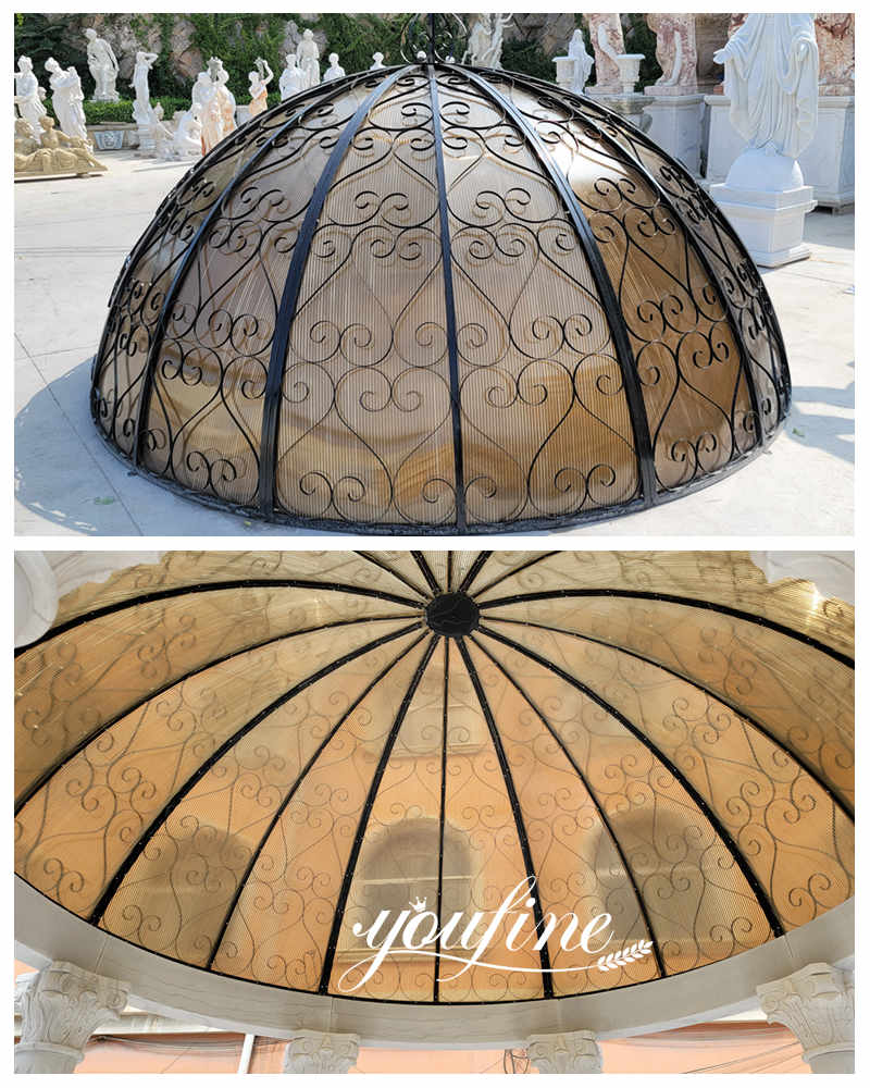 Marble gazebo top-YouFine Sculpture