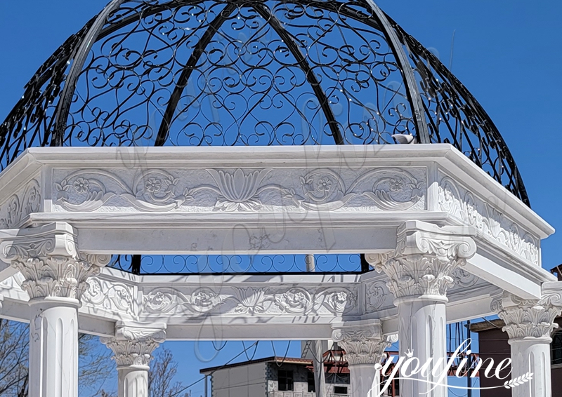 High Quality White Marble Gazebo With a Good Price MOKK-981