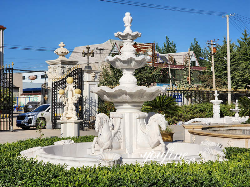 marble water fountain for garden-YouFine Sculpture