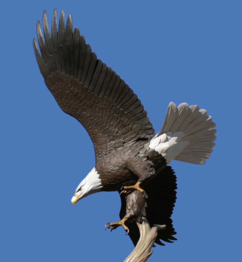 bald eagle statue-01-YouFine Sculptue