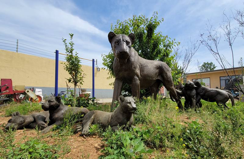 bronze lion sculpture-02-YouFine Sculpture