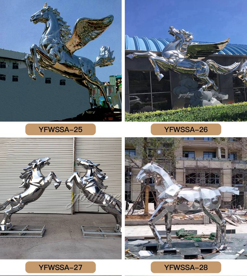 stainless steel animal sculpture