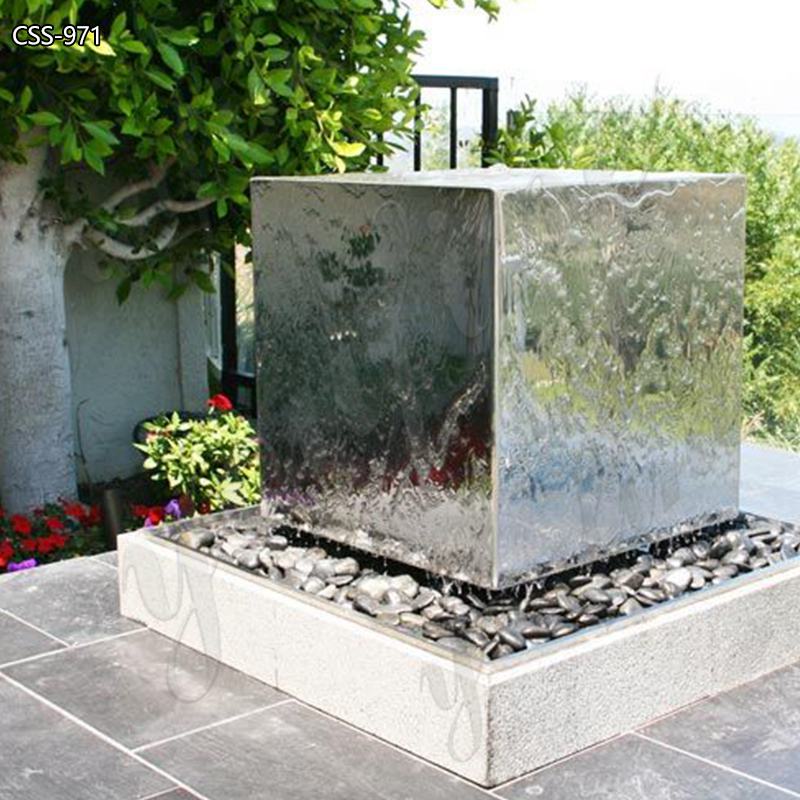 metal water fountain outdoor